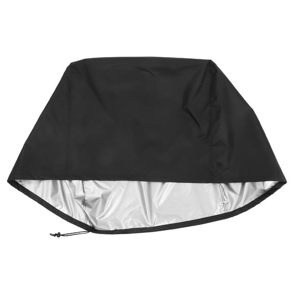 CTIRCHIU Heavy Duty Generator Shelter Cover 420D Oxford Fabric Weather Resistant Black Protective Case 1 Set