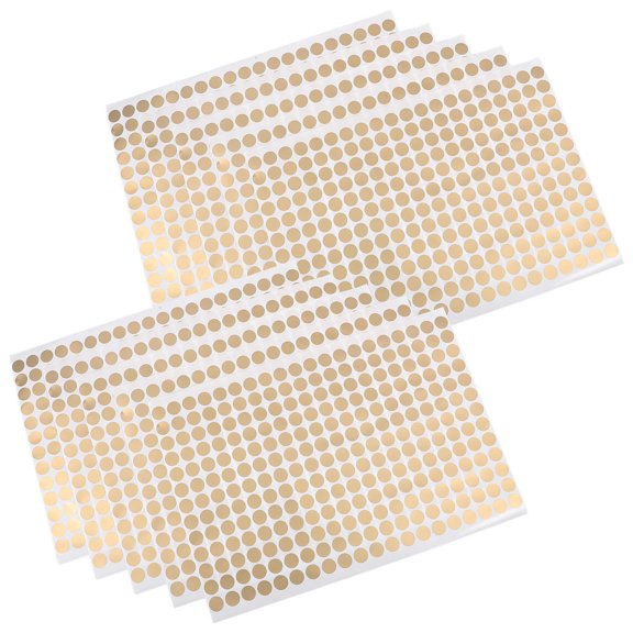 CTIRCHIU Golden Circle Stickers Self Adhesive Dot Labels for Organizing Sorting and Sealing Envelopes