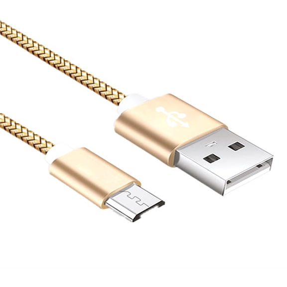 CTIRCHIU Golden Fast Charging Cable with Pure Copper Wire Core for Micro USB Devices