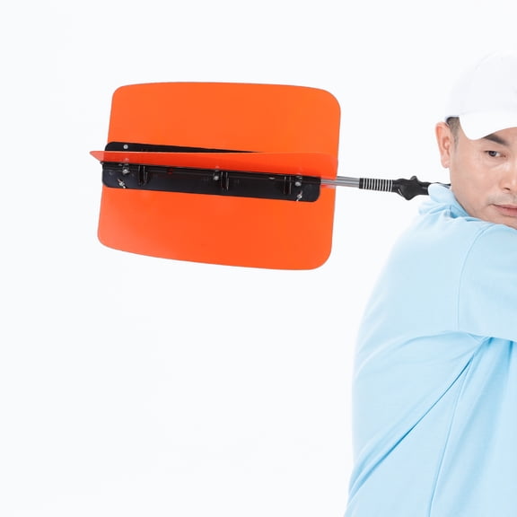 CTIRCHIU Golf Swing Trainer Arm Band Orange ABS Wind Resistance Simulation for Professional Golfers 1Set