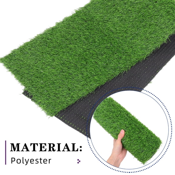 CTIRCHIU Green Outdoor Rug 5x7 Synthetic Grass Carpet for Patios Decks, Polyester Artificial Turf Mat