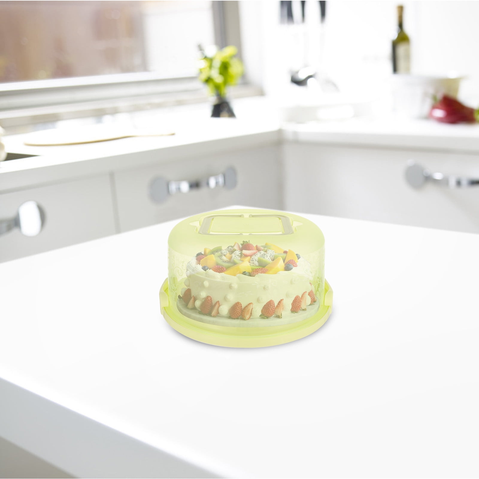 CTIRCHIU Green Portable Cake Box Made of Safe Plastic for Storage Use ...