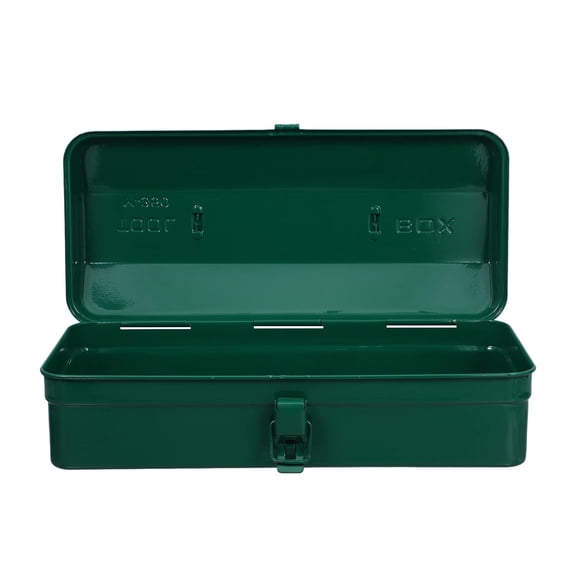 CTIRCHIU Green Metal Tool Box Portable Organizer with Handle Large Capacity Storage for Home and Car Use