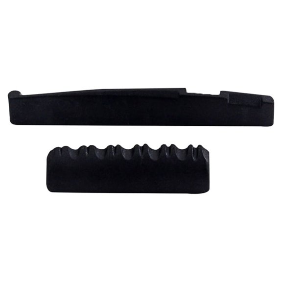 CTIRCHIU Guitar Accessory Saddle and Nut Kit in Black Easy Custom Length for Perfect Fit