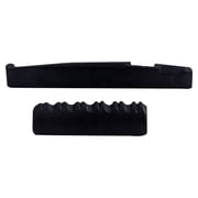 CTIRCHIU Guitar Accessory Saddle and Nut Kit in Black Easy Custom Length for Perfect Fit
