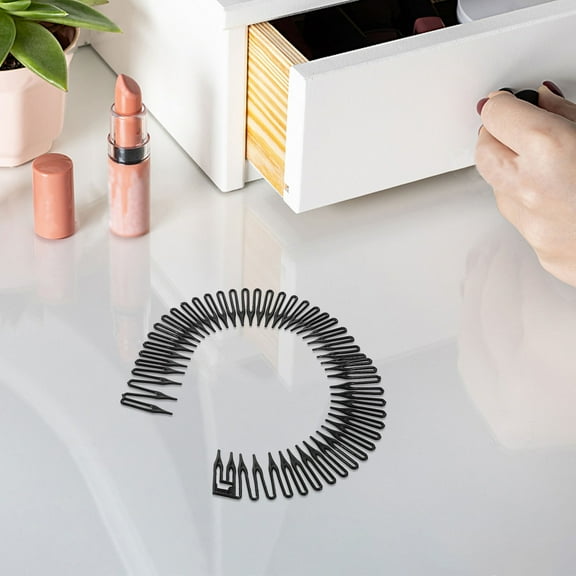 CTIRCHIU Adjustable Black Hair Comb for Stylists Gentle Elastic Material