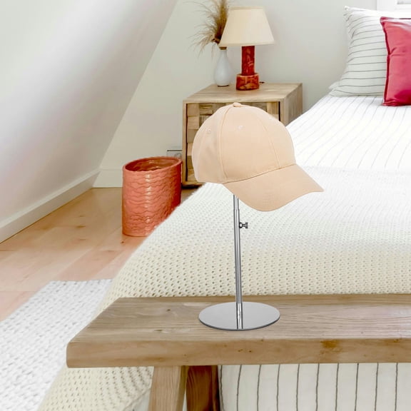 CTIRCHIU Adjustable Stainless Steel Hat Rack Tabletop Stand for Baseball Caps and Wide Brim Hats