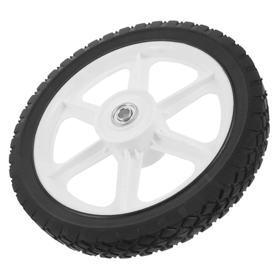 CTIRCHIU Heavy Duty Black Rubber Wheel Replacement for Wheelbarrow Cart with Excellent Grip and Easy Install