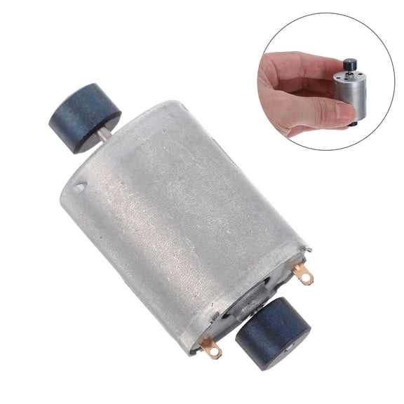 CTIRCHIU Metal Vibration Motor, High Torque, Dual Shaft, Plated Silver, for DIY Applications