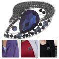 thumbnail image 1 of CTIRCHIU Elegant Floral Brooch Pin for Women, Rhinestone Jewelry Accessory Set, Perfect for Anniversary, Parties, and Special Occasions, 1 of 8