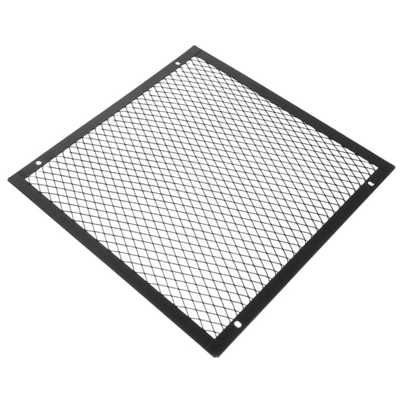 CTIRCHIU Indoor Fireplace Safety Cover in Black Mesh Screen with Square Grid Airflow Design