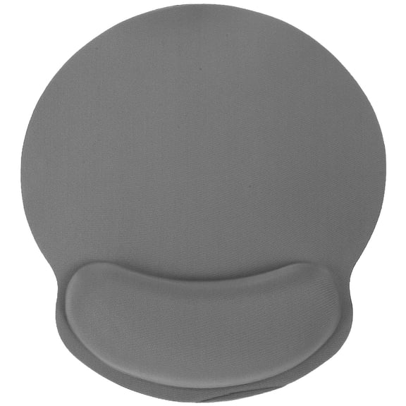CTIRCHIU Grey PU Hard Computer Wrist Support Mouse Pad with Sponge Padding