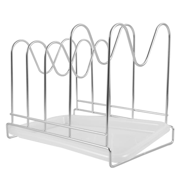 CTIRCHIU Stainless Steel Kitchen Drying Rack with Pot Cover Storage Organizer, , 1 Piece