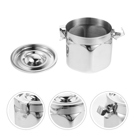 CTIRCHIU Kitchen Storage Canisters Plated Silver Stainless Steel Airtight Container with Mirror Polish Finish