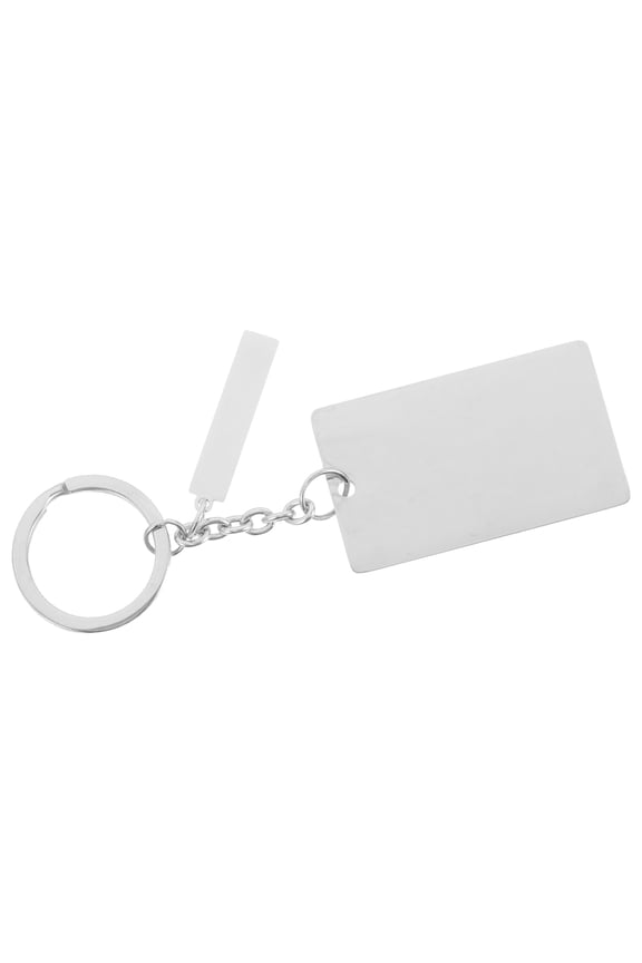 Lasable Engravable Blanks Stainless Steel 1Pack Keychain for Backpack Accessories Office