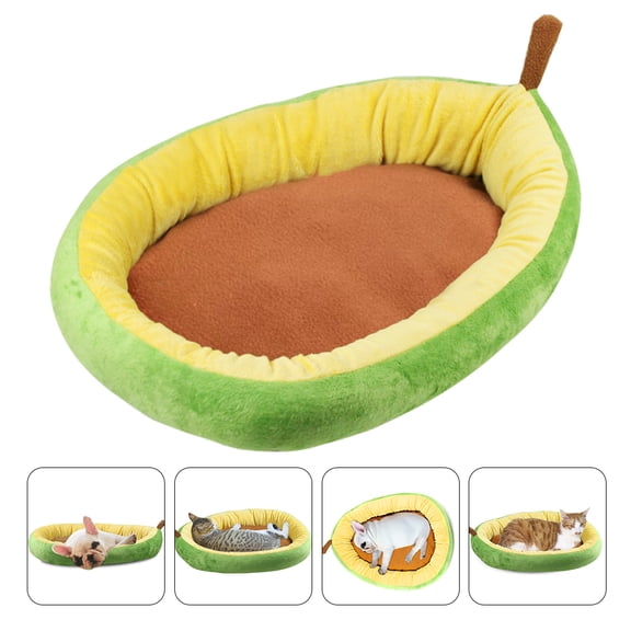 CTIRCHIU Light Green Avocado Dog Bed Comfortable Pet Cushion 1Set 19.7*15in