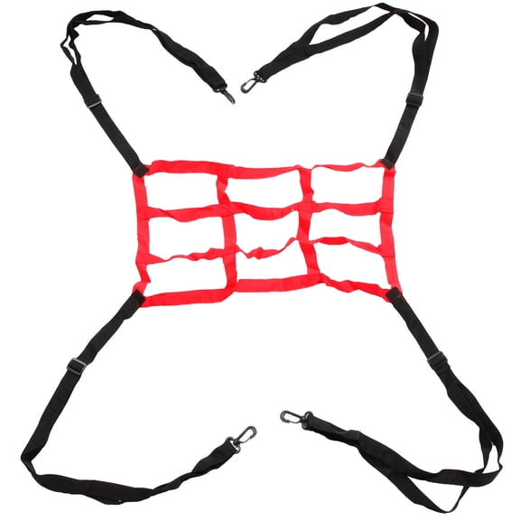 CTIRCHIU Lightweight Red Nylon Football Practice Net for Indoor Outdoor Training and Skill Development