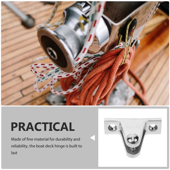 CTIRCHIU Marine Deck Hinges Stainless Steel Boat Hardware Silver Enhancing Functionality 1Pack