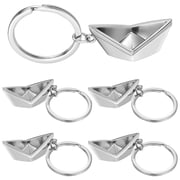 CTIRCHIU 5-Pack Metal Keychain Set, Key Holder Pendants, Stylish Accessories Gift for Friends and Family