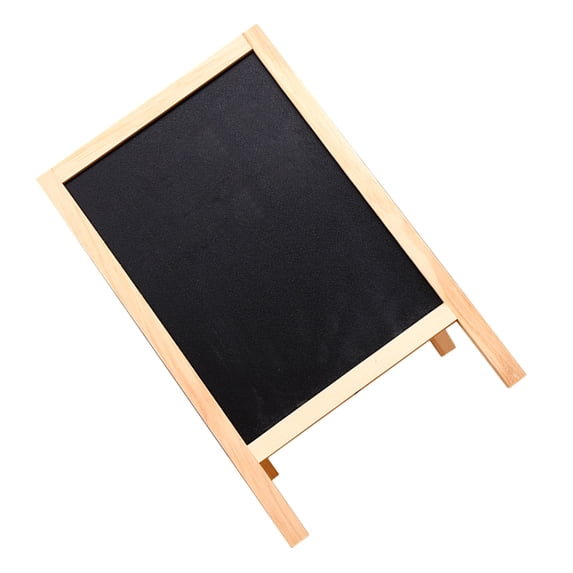 CTIRCHIU Double-Sided Mini Wooden Letter Board with Black Chalkboard , Erasable Display for Home, Office, and Decoration