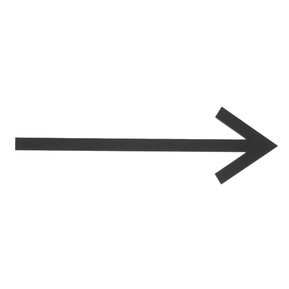 CTIRCHIU Modern Black Acrylic Directional Arrow Wall Sign with Self-Adhesive Backing for Wedding, Event, Yard Decoration