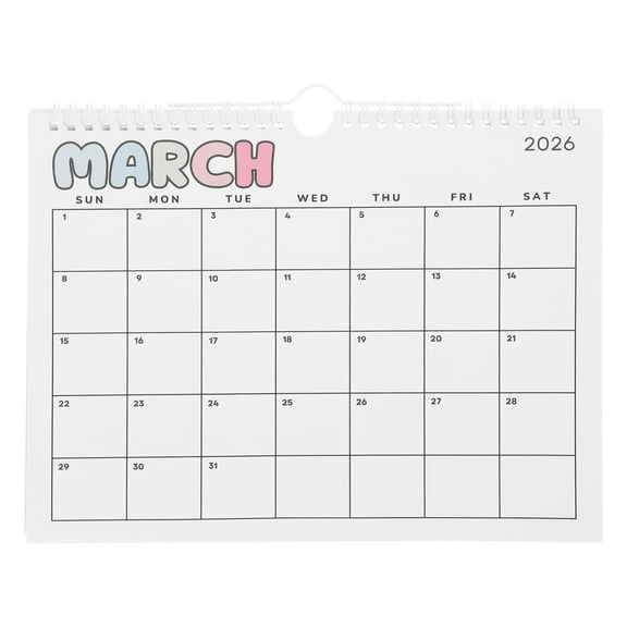 CTIRCHIU Monthly Wall Calendar 2026 Spiral Bound Planner with Ample Writing Space for Scheduling
