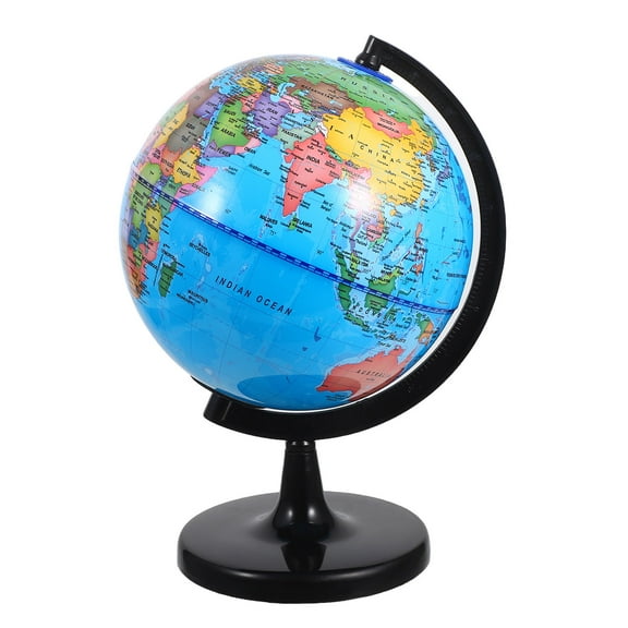 CTIRCHIU Multi Color World Globe with Stand Clear Printing Rotating Globe for Classroom and Desk Decoration