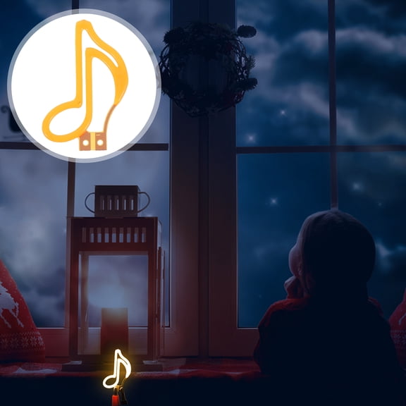 CTIRCHIU LED Filament Bulb with Music Note Design for Indoor Light Decorative Warm Yellow Glow