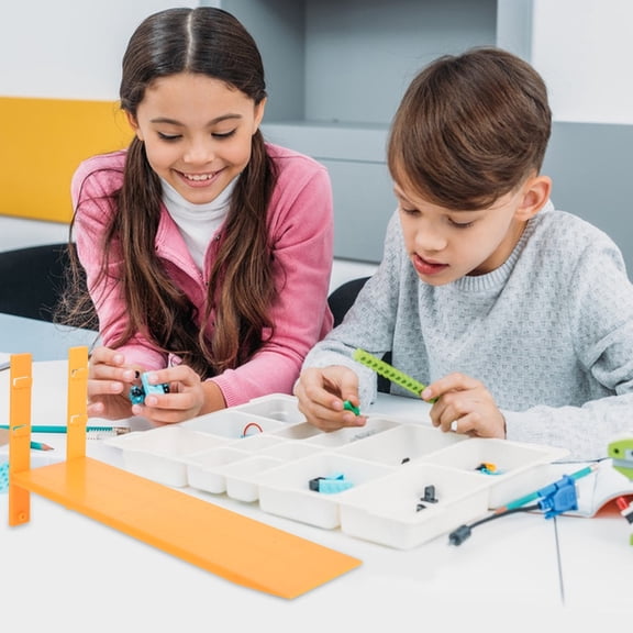 CTIRCHIU Orange Plastic Inclined Plane with Scale Designed for Classroom Science and Physics Experiments