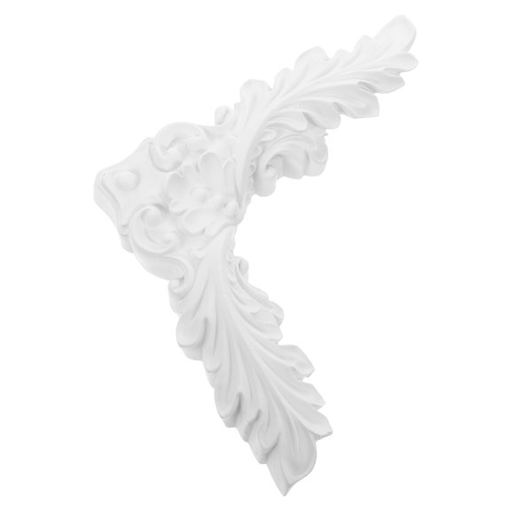 CTIRCHIU White PU Ceiling Corner Trim, French Style, Versatile Interior, Plaster Texture Finish