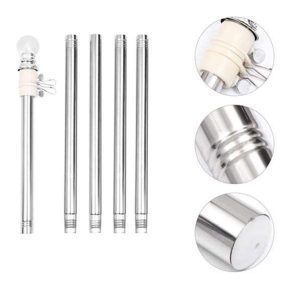 CTIRCHIU Outdoor Indoor Stainless Steel Wall Mount Flag Pole Kit with Rust Resistant Features
