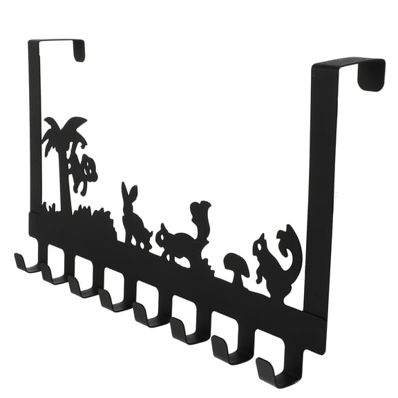 CTIRCHIU Over Cabinet Door Hooks Steel Black 1Pcs