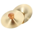 thumbnail image 1 of CTIRCHIU Copper Finger Cymbals Pair for Music Education, Golden Color, Ideal for Party and Rhythm Training, 1 of 8