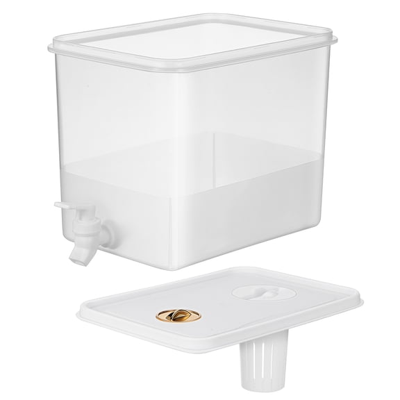 CTIRCHIU Plastic Beverage Dispenser for Refrigerator with Freshness Seal Design, 1 Piece Container for Drinks Storage