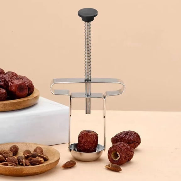 CTIRCHIU Plated Silver Cherry Pitter Tool Manual Fruit Core Remover for Home Kitchen Supplies