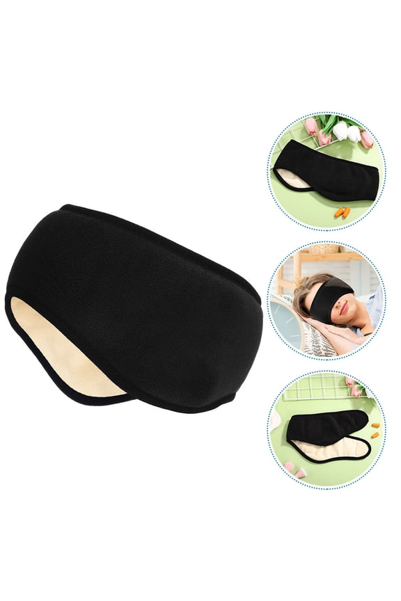 Plush Noise Cancelling Ear Muffs for Sleeping and Travel Adjustable Headband Polyester