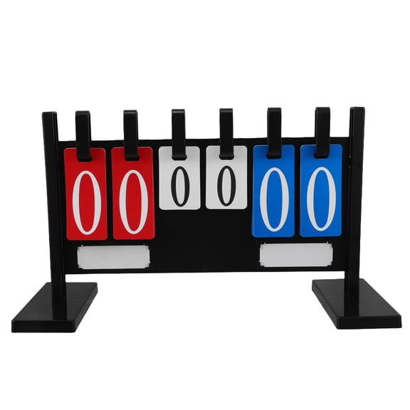 CTIRCHIU Portable Multi Sports Scoreboard PVC Flip Score Keeper for Outdoor Indoor Events 4 and 6 Digit Display