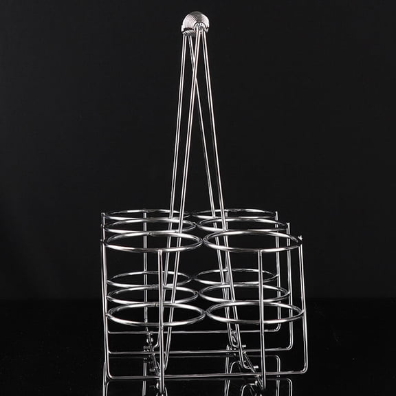 CTIRCHIU Portable Iron Beer Bottle Holder Rack, and Adjustable, Fits Most Bottle Sizes for Home and Outdoor Use