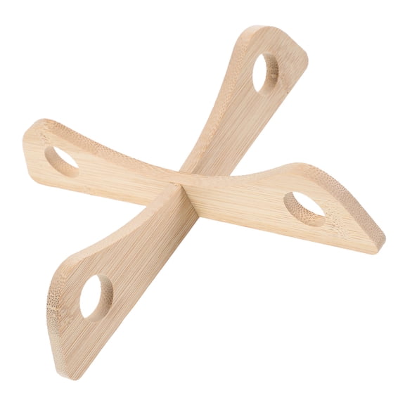 CTIRCHIU Kitchenware Pot Holders Wok Holder Bamboo Beige Heat Insulation Cooking 1 Set