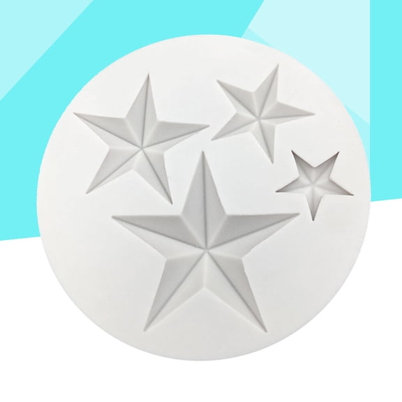 CTIRCHIU Premium Silicone Star Cake Mold White Non Stick Fondant Mold for Baking and Candy