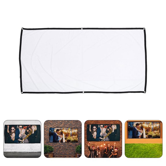 CTIRCHIU Projector Screens Projector Screen White 1Pack for Home Users
