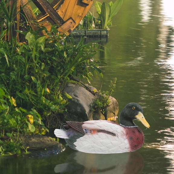 CTIRCHIU Garden Resin Duck Figurines Floating Pond Ornaments Charming Lawn Decoration