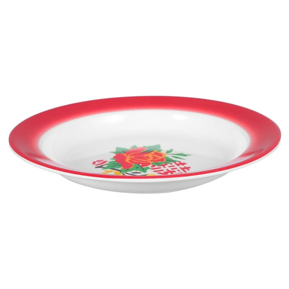 CTIRCHIU Red Outdoor Dinnerware Set with Heat Resistant Design Easy to Clean Stackable Storage for Food Serving