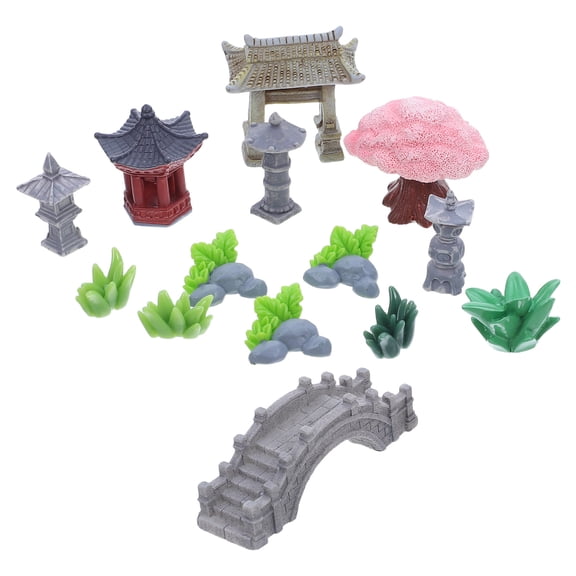 CTIRCHIU Mini Resin Figurines Miniature Creative Landscape Multi 1 Set