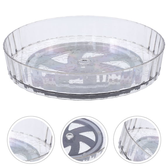 CTIRCHIU White Rotating Spice Rack Turntable Organizer for Kitchen Countertop, Perfect for Condiments, Seasonings, Herbs Storage