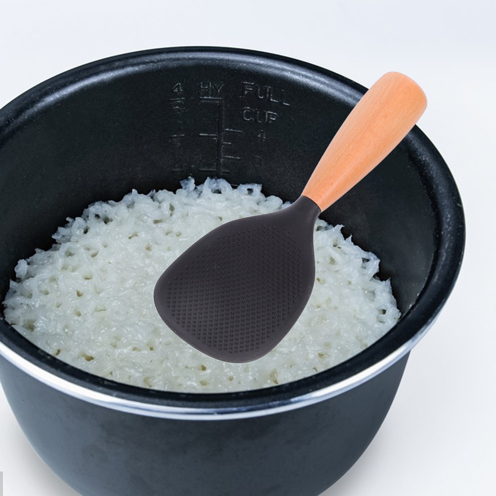 CTIRCHIU Silicone Rice Spoon Non Stick Ergonomic Handle Kitchen Utensil ...