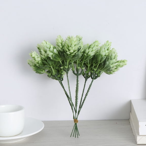 CTIRCHIU Green Faux Pineapple Grass Faux Branches Plastic Greenery Decor for Photography and Room