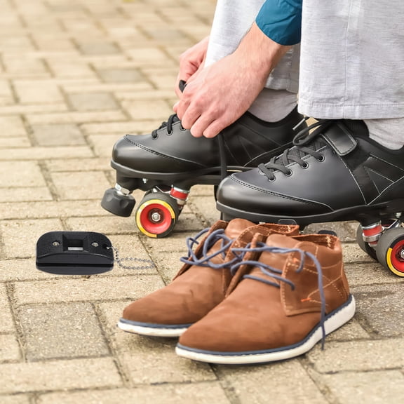 CTIRCHIU Portable Ice Skate Blade Sharpener with Adjustable Screw and Keychain, Black - Convenient and Easy Skate Maintenance Tool