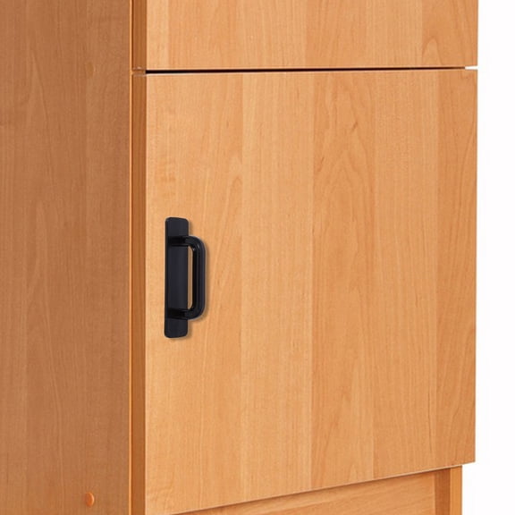 CTIRCHIU 4Pcs Removable Self Adhesive Cabinet Handles Black Peel and Stick Pulls