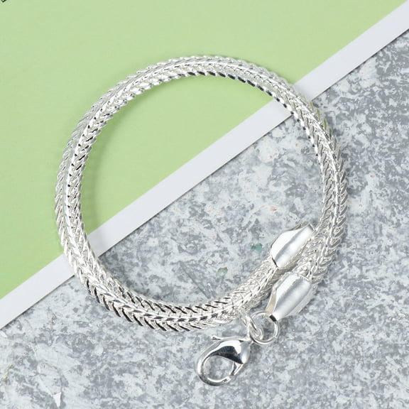 CTIRCHIU Snake Bone Adjustable Bracelet 2pcs Flat Bangles